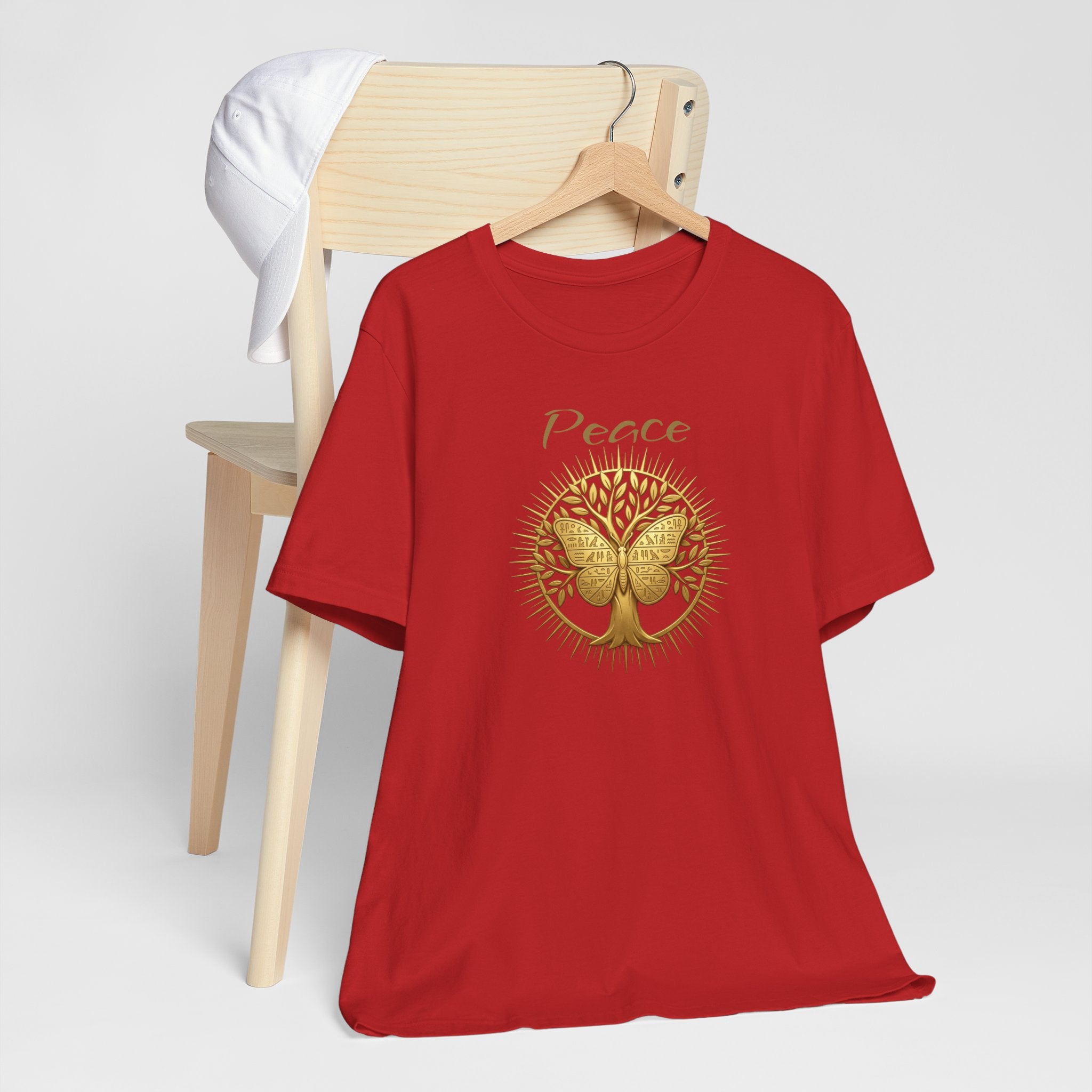 Golden Olive Tree Butterfly T-Shirt