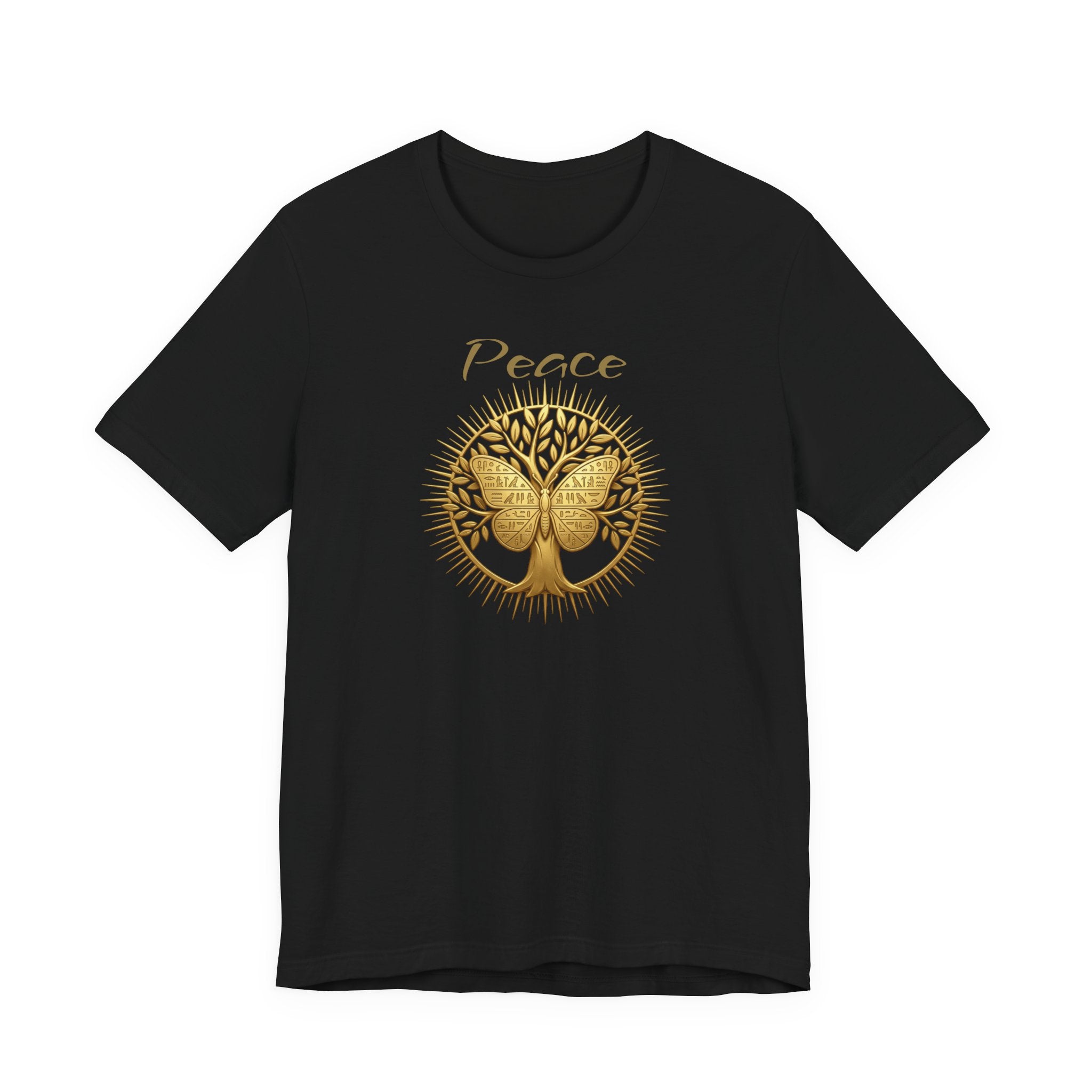 Golden Olive Tree Butterfly T-Shirt