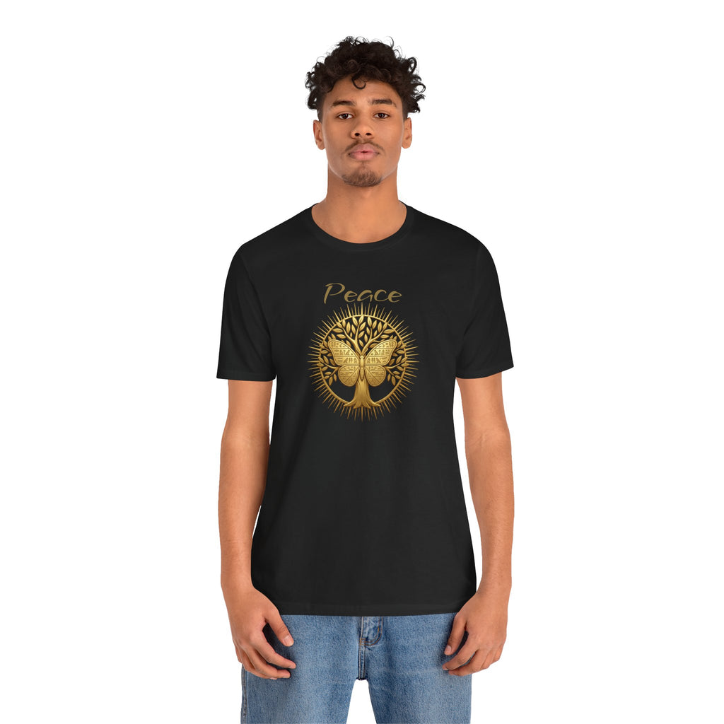 Golden Olive Tree Butterfly T-Shirt