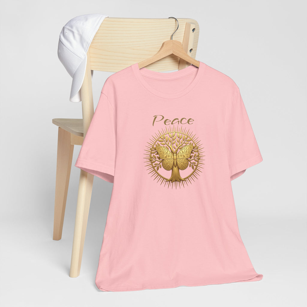 Golden Olive Tree Butterfly T-Shirt
