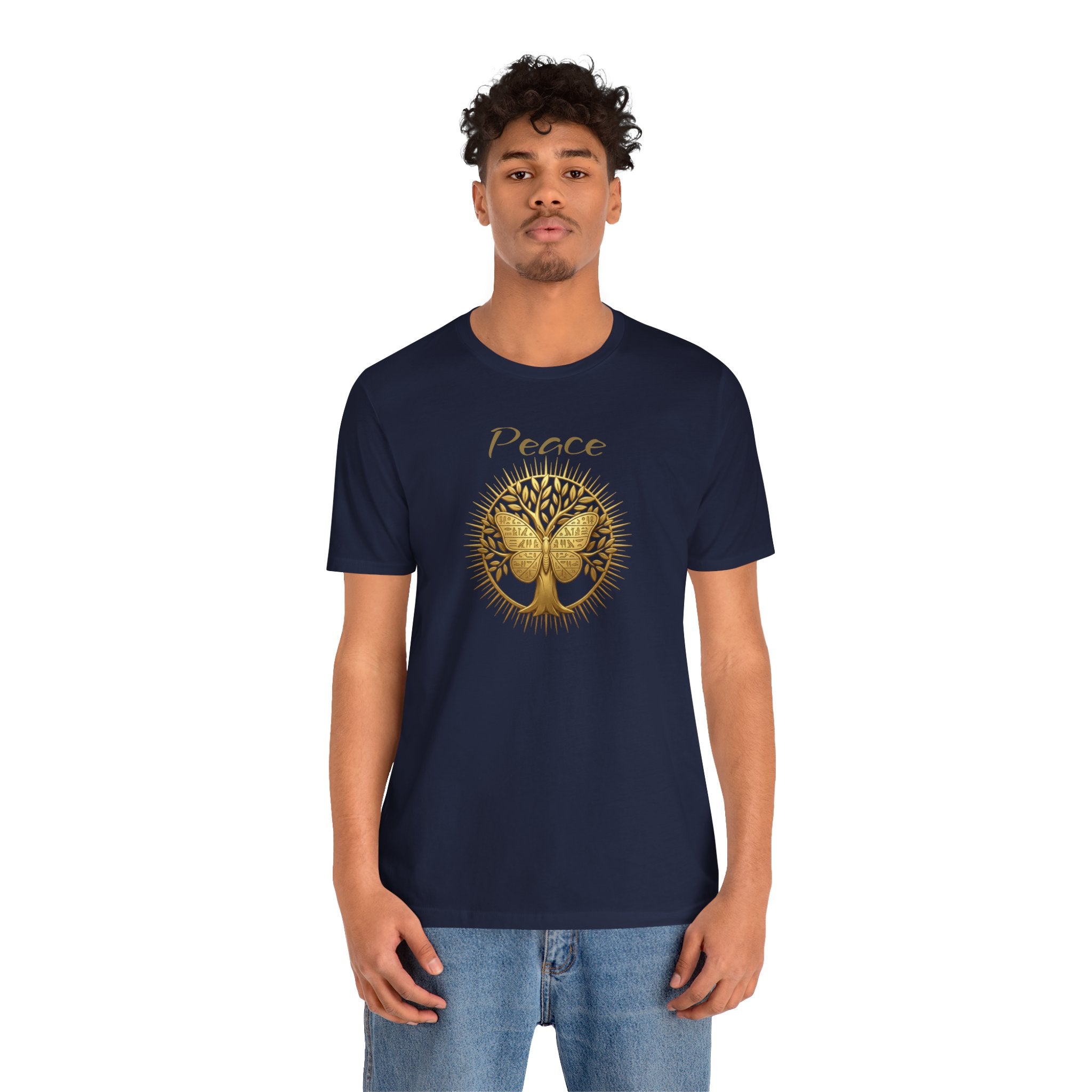 Golden Olive Tree Butterfly T-Shirt