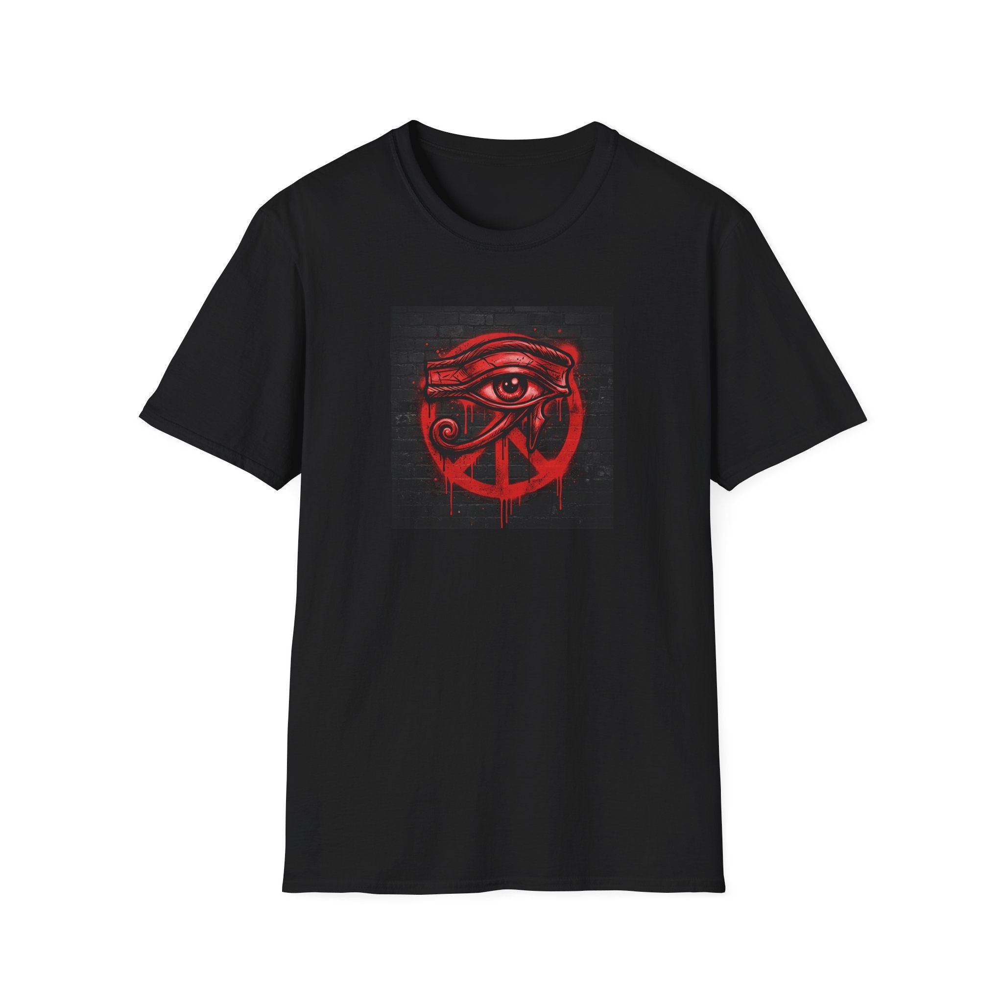 Eye of Horus Graffiti Graphic T‑Shirt — Peaceful Graffiti Graphic Design Tee