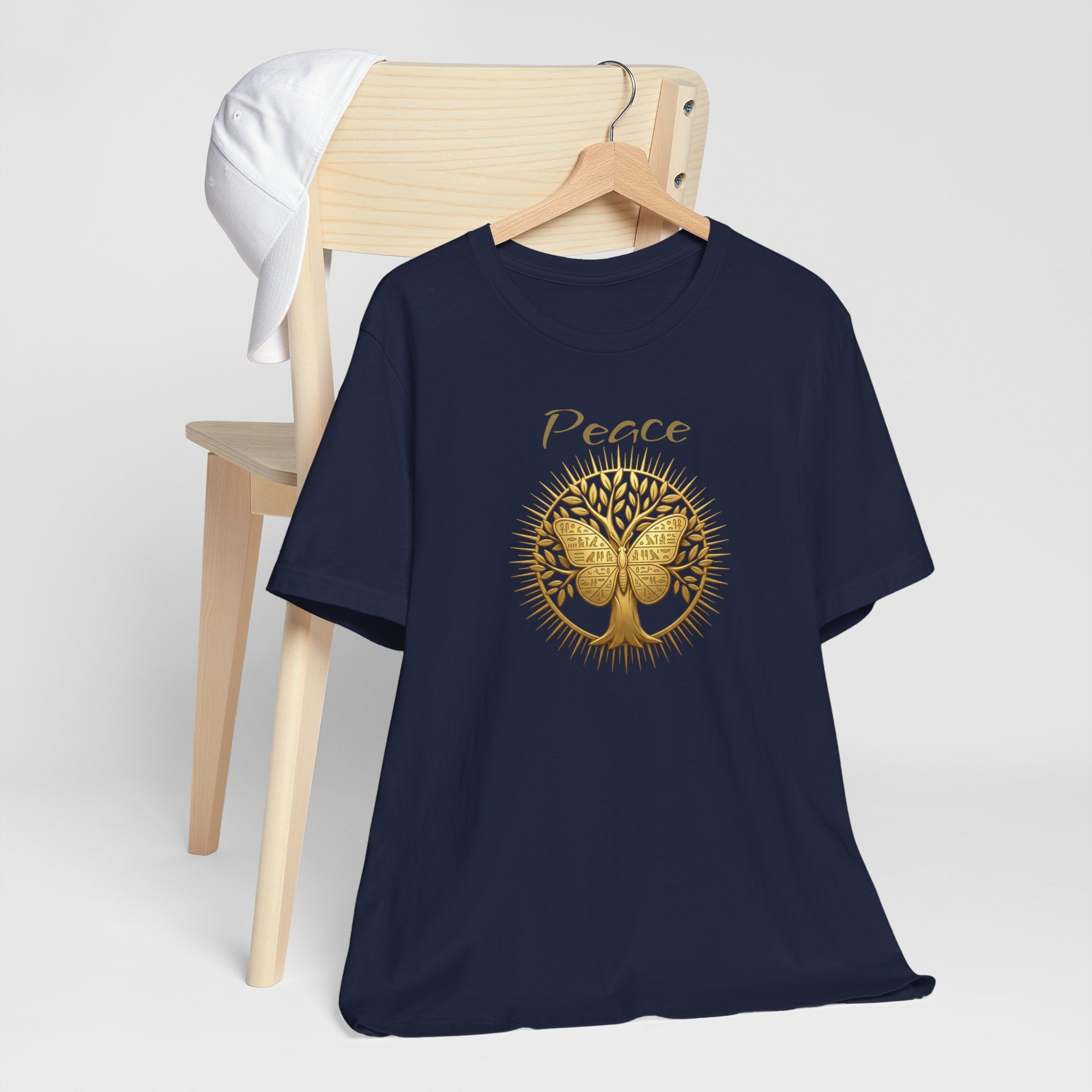 Golden Olive Tree Butterfly T-Shirt