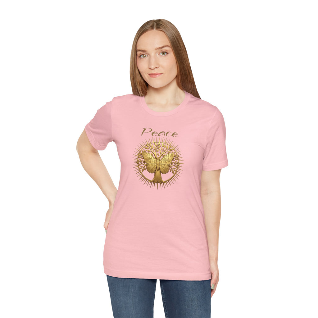 Golden Olive Tree Butterfly T-Shirt