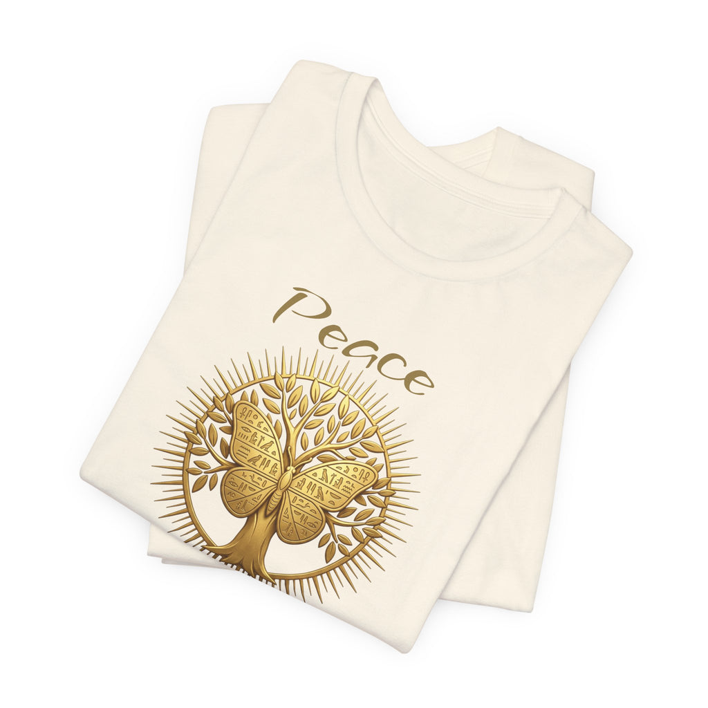 Golden Olive Tree Butterfly T-Shirt
