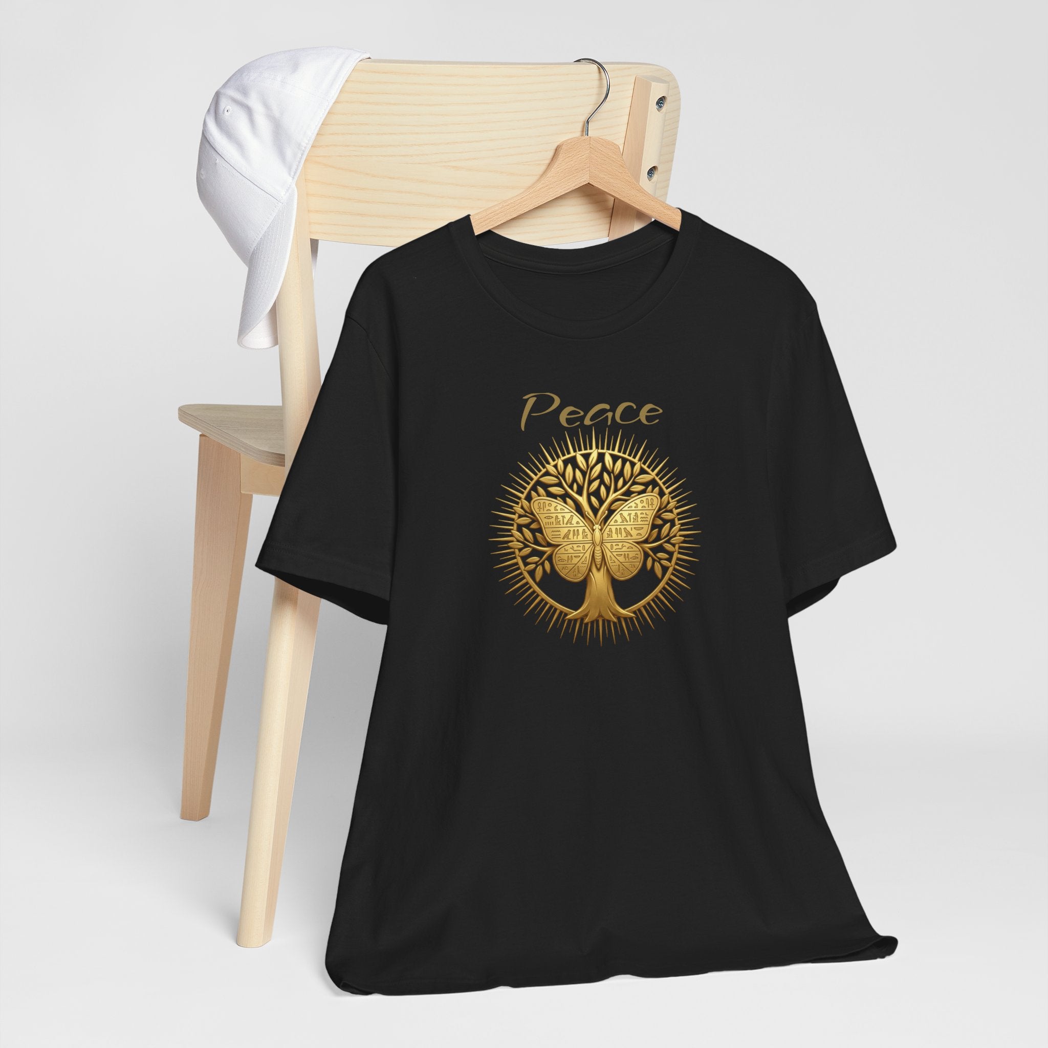 Golden Olive Tree Butterfly T-Shirt