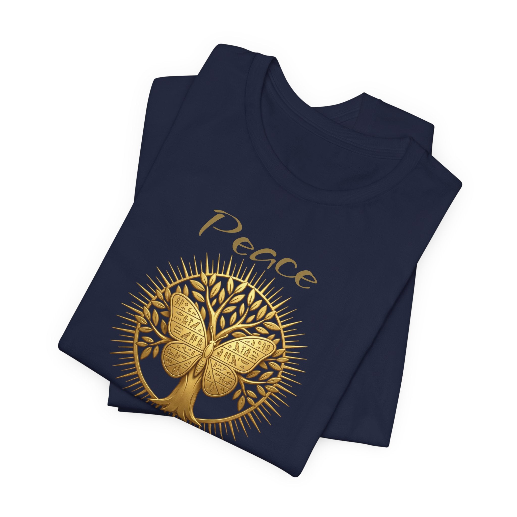Golden Olive Tree Butterfly T-Shirt