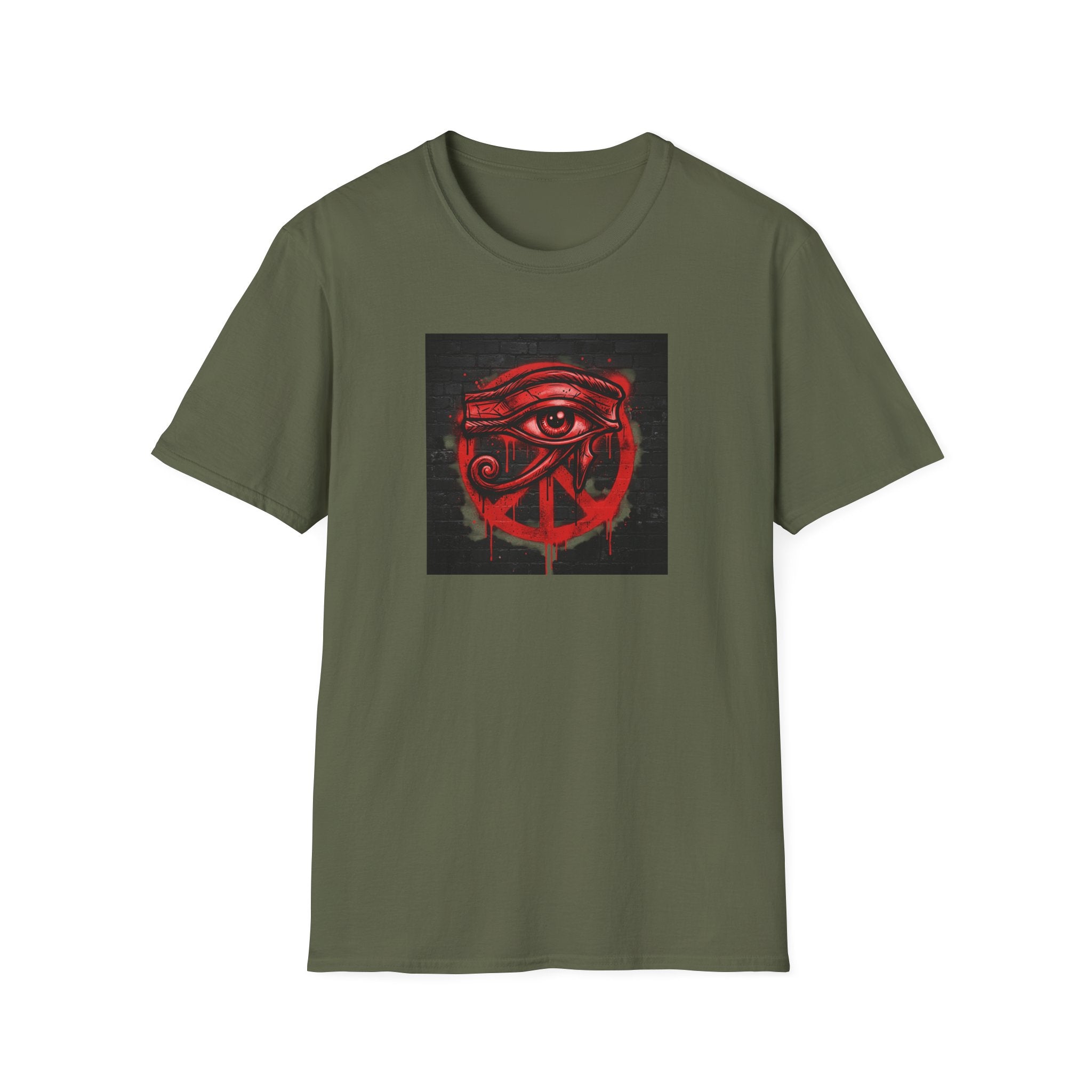 Eye of Horus Graffiti Graphic T‑Shirt — Peaceful Graffiti Graphic Design Tee