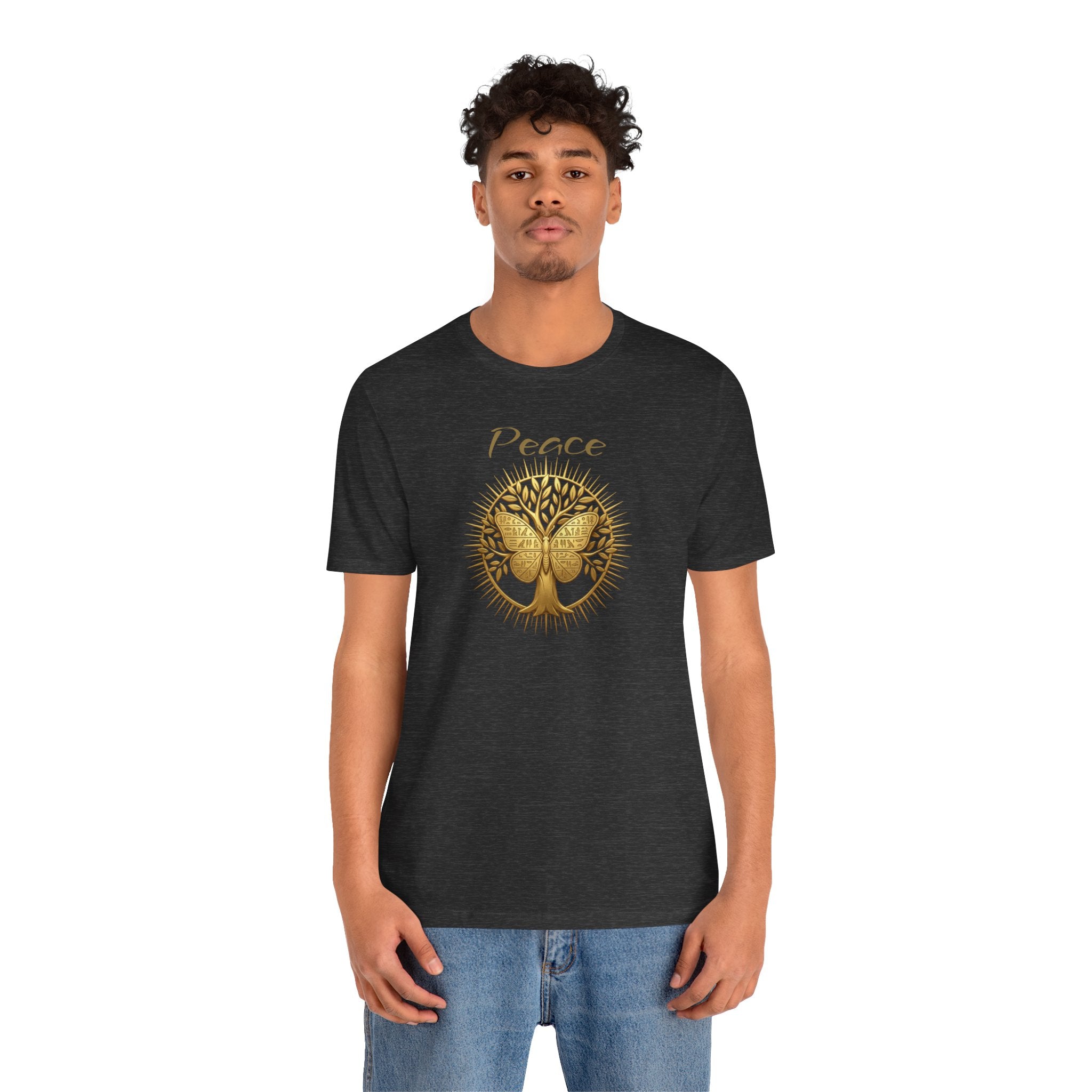 Golden Olive Tree Butterfly T-Shirt