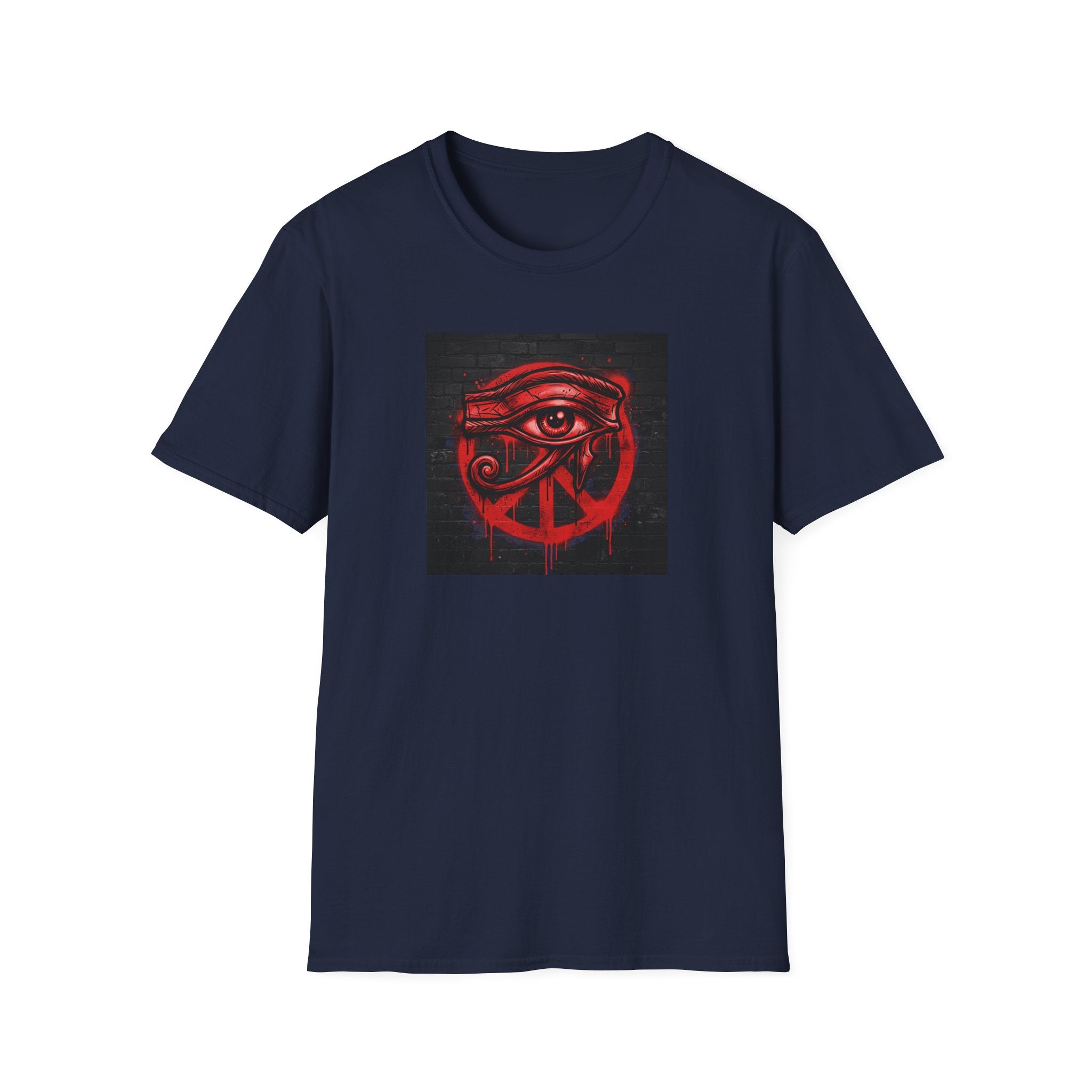 Eye of Horus Graffiti Graphic T‑Shirt — Peaceful Graffiti Graphic Design Tee