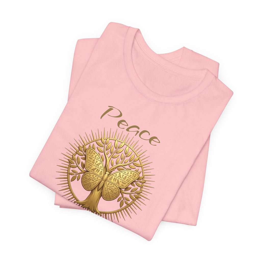 Golden Olive Tree Butterfly T-Shirt