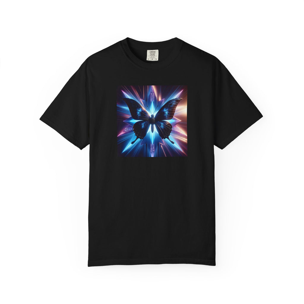 Butterfly Nebula T-Shirt — Cosmic Blue Vaporwave Graphic Tee