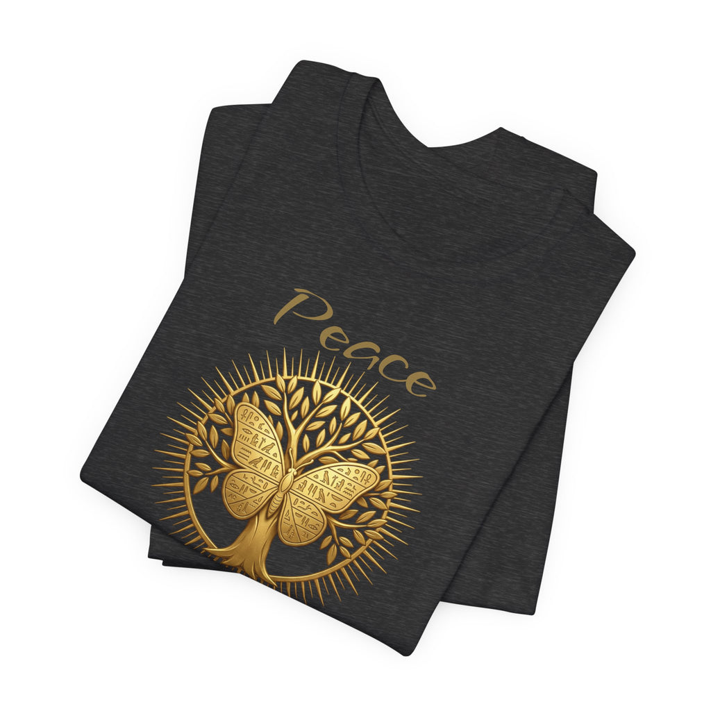 Golden Olive Tree Butterfly T-Shirt