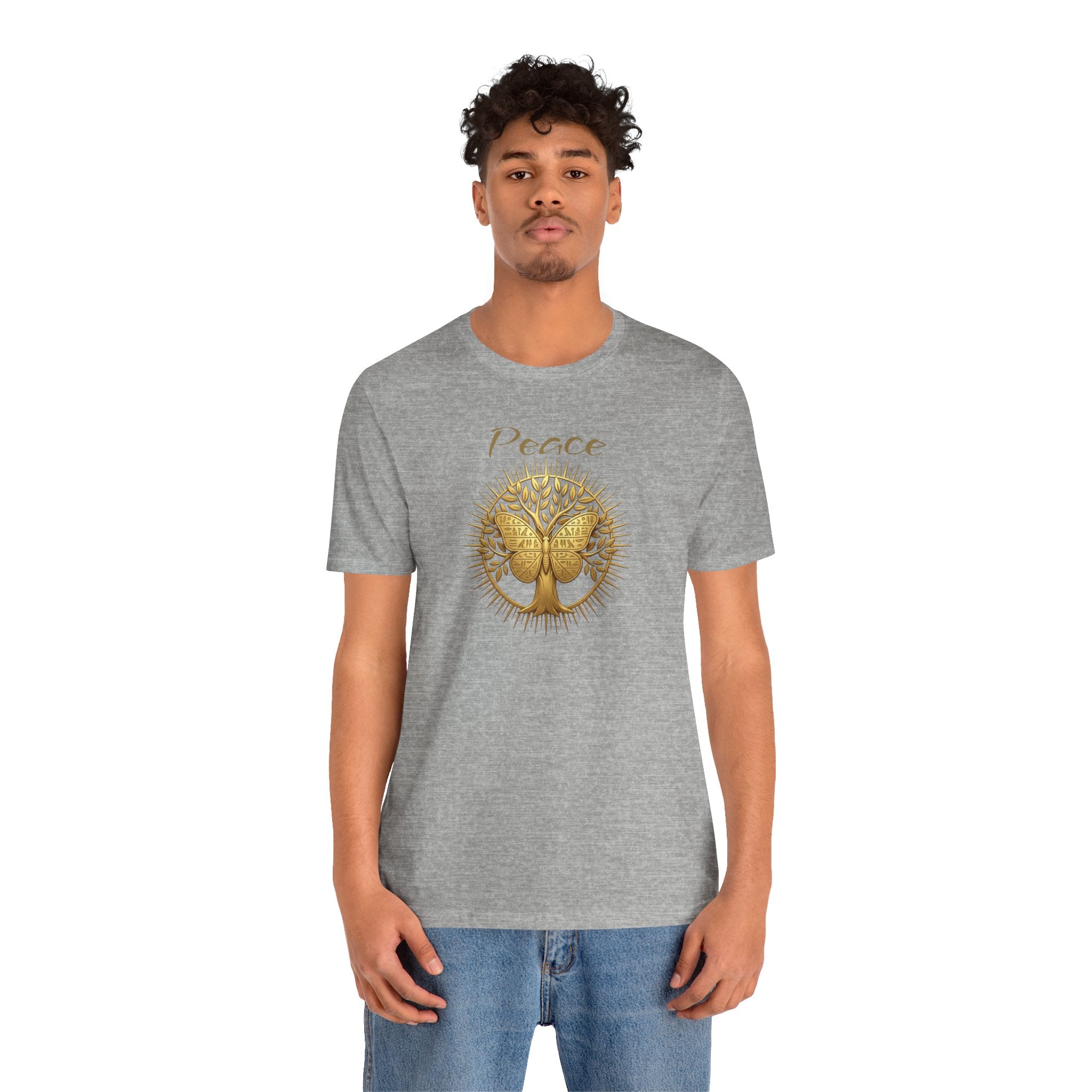 Golden Olive Tree Butterfly T-Shirt