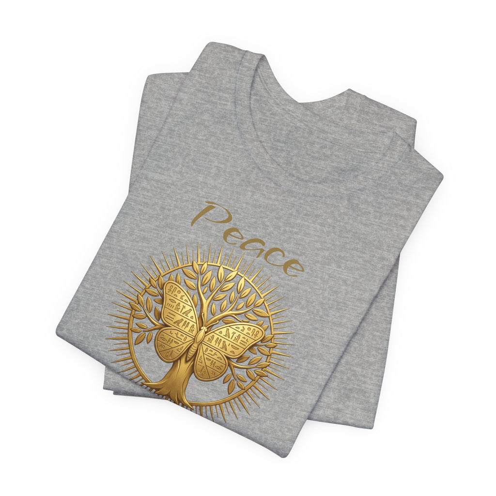Golden Olive Tree Butterfly T-Shirt